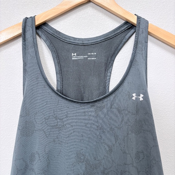 Under Armour Racerback Tank - Gray, L - Picture 2 of 5